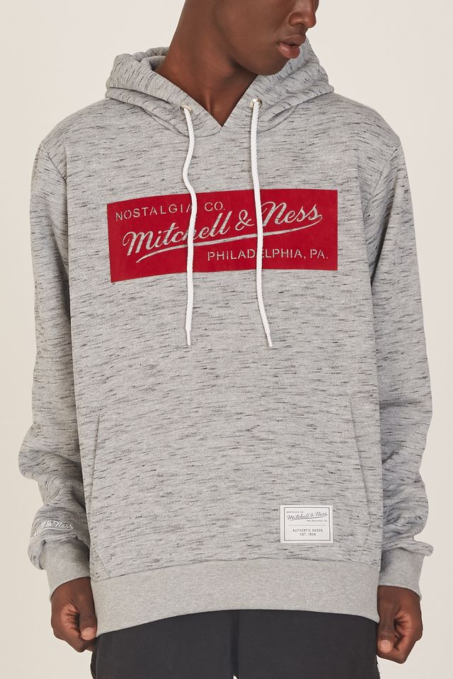 Moletom-Mitchell---Ness-Fechado-com-Capuz-Branded-Cinza-Mescla