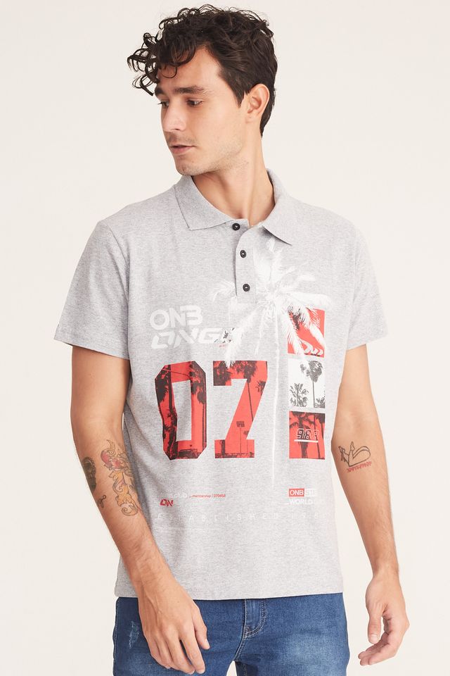 Camisa-Polo-Onbongo-Especial-Cinza-Mescla