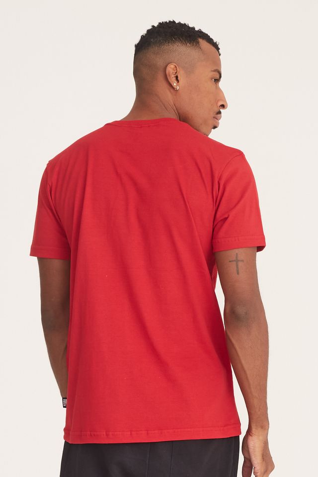 Camiseta-NBA-Estampada-Chicago-Bulls-Casual-Vermelha