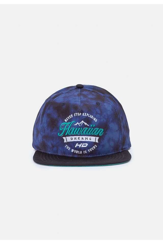 Bone-HD-Aba-Reta-Snapback-Azul Bone-HD-Aba-Reta-Snapback-Azul