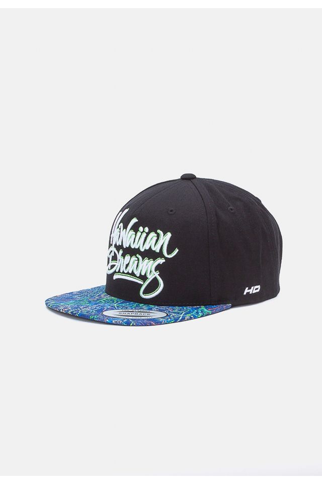Bone-HD-Aba-Reta-Snapback-Preto