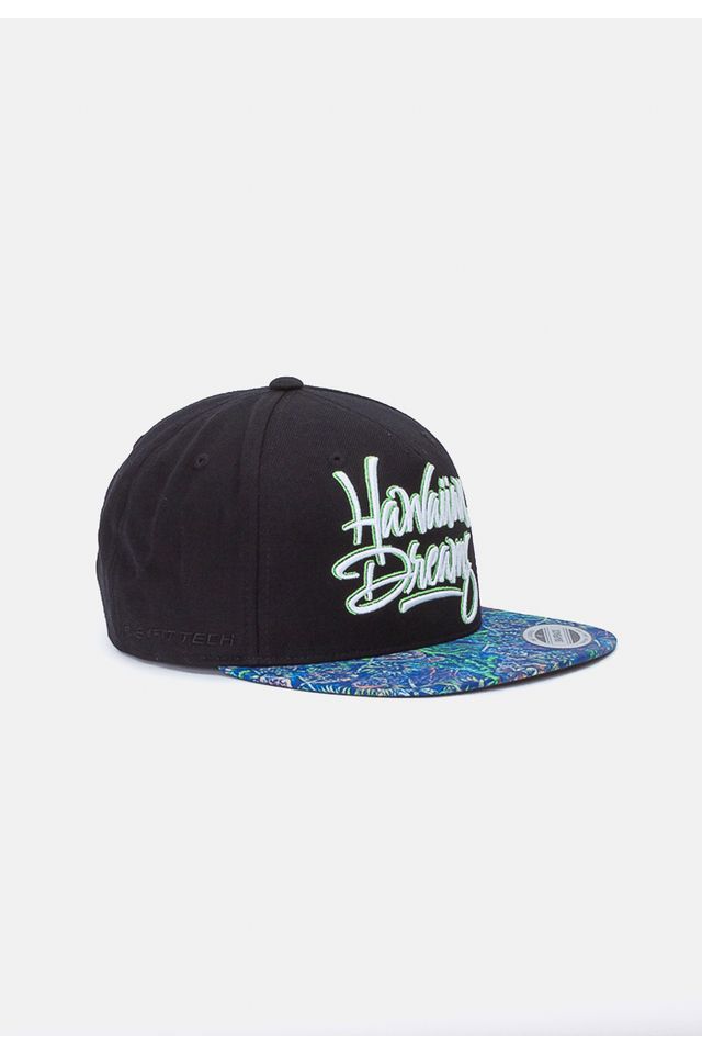 Bone-HD-Aba-Reta-Snapback-Preto