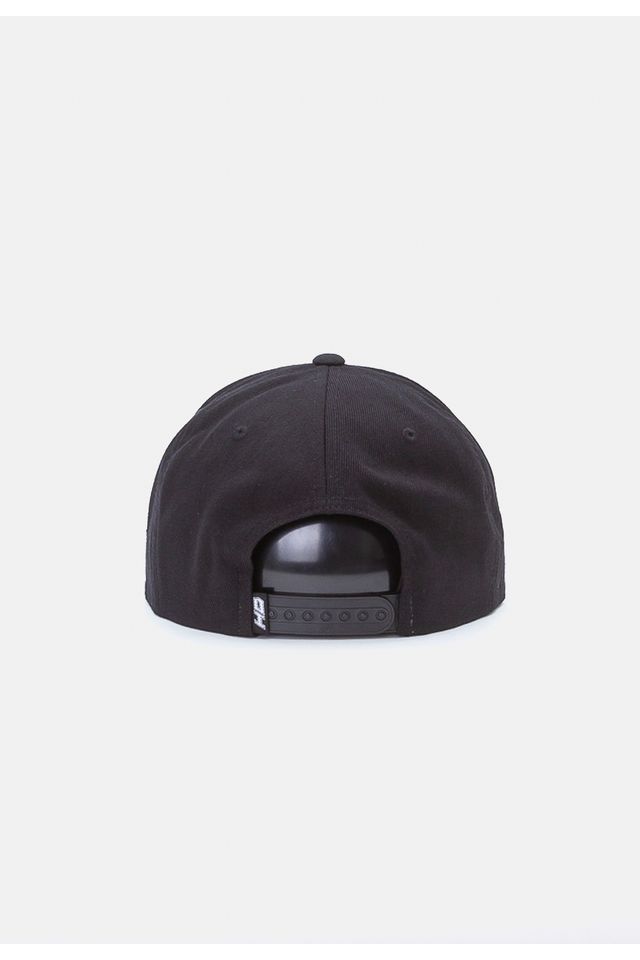 Bone-HD-Aba-Reta-Snapback-Preto