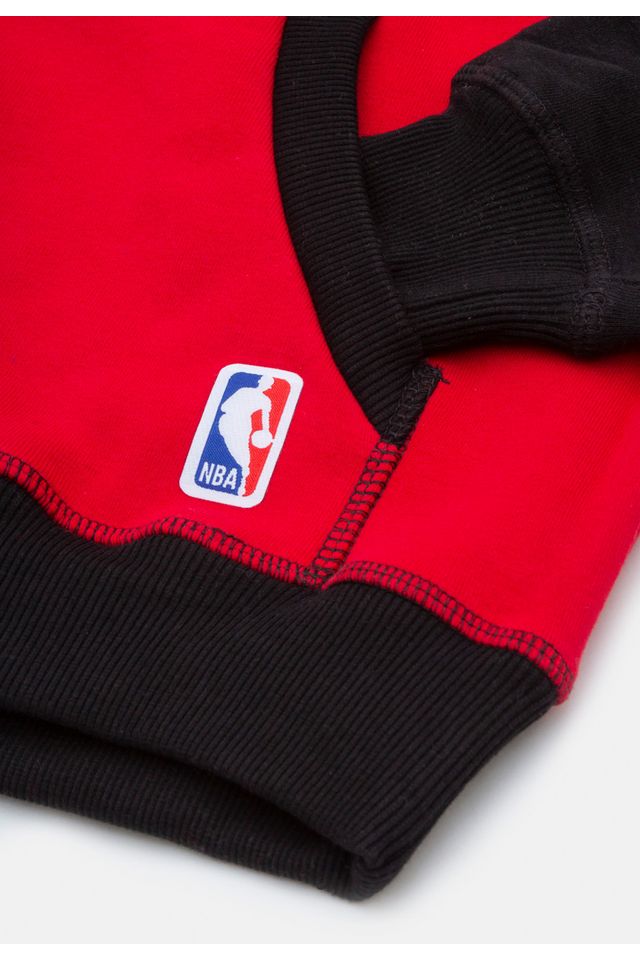 Moletom-NBA-Infantil-Fechado-om-Capuz-Chicago-Bulls-Cinza
