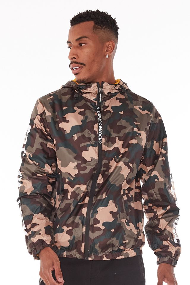 Jaqueta-Onbongo-Corta-Vento-Camuflada-Marrom Jaqueta-Onbongo-Corta-Vento-Camuflada-Marrom