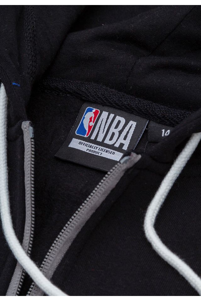 Moletom-NBA-Juvenil-Aberto-Com-Capuz-Chicago-Bulls-Preto