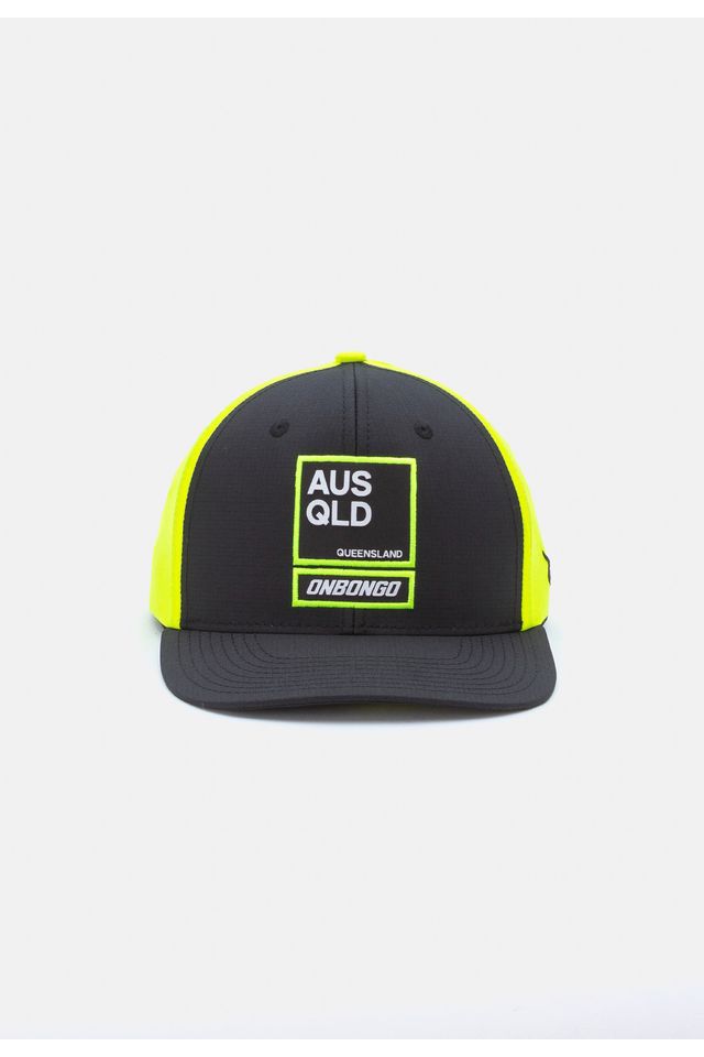 Bone-Onbongo-Aba-Curva-Snapback-Preto-com-Amarelo
