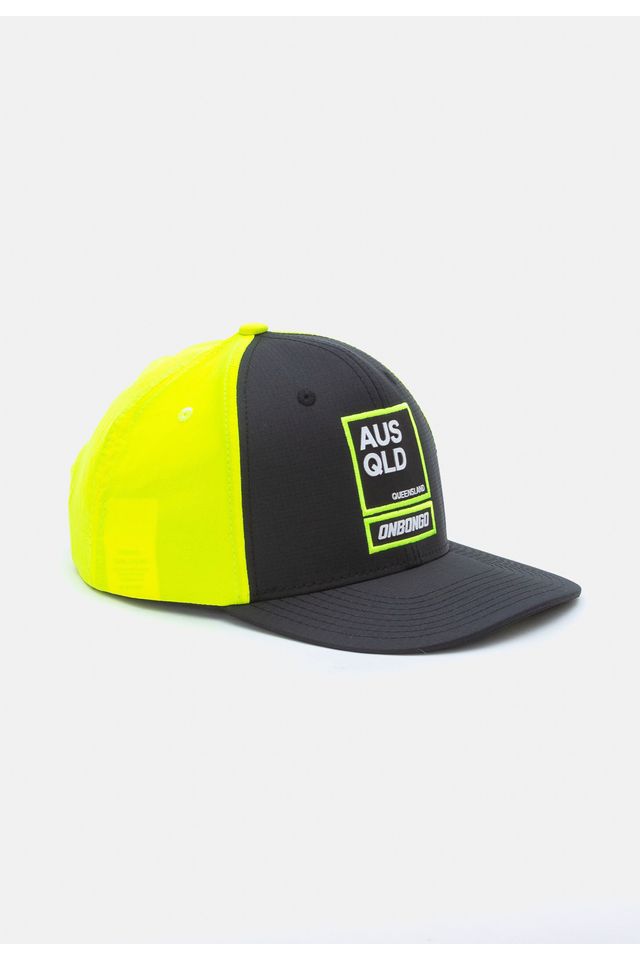 Bone-Onbongo-Aba-Curva-Snapback-Preto-com-Amarelo