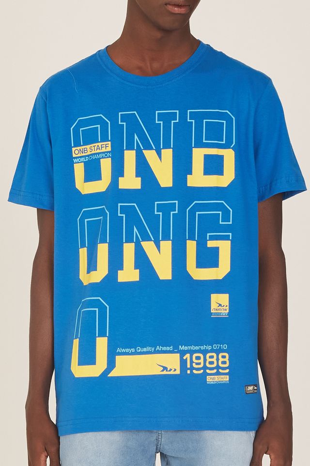 Camiseta-Onbongo-Estampada-Azul
