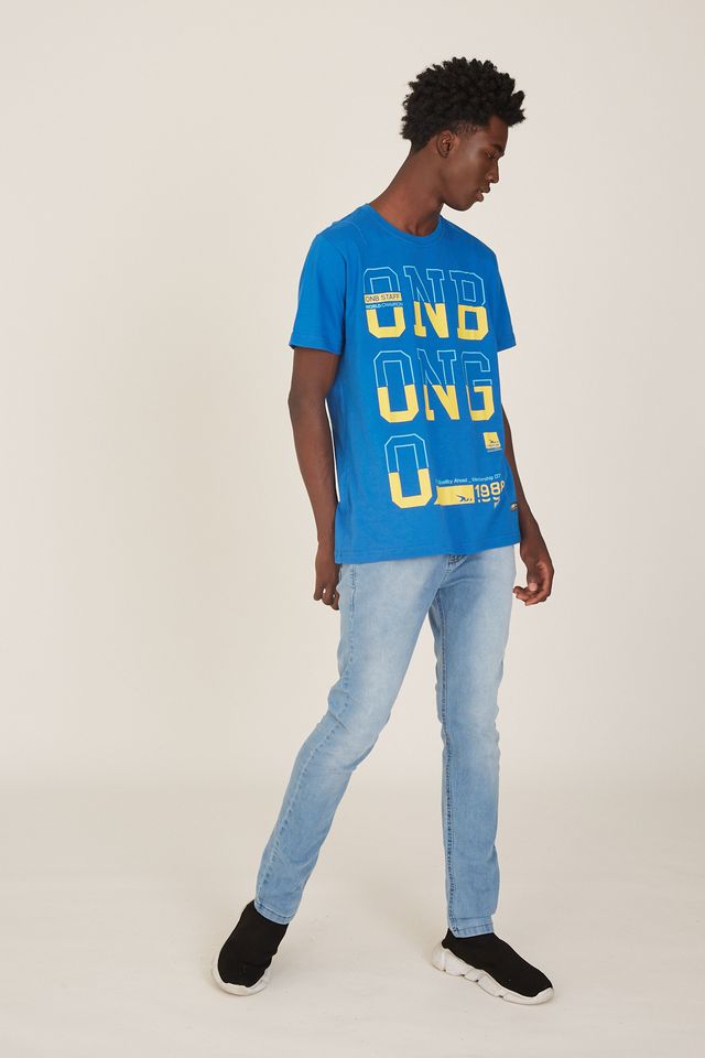 Camiseta-Onbongo-Estampada-Azul