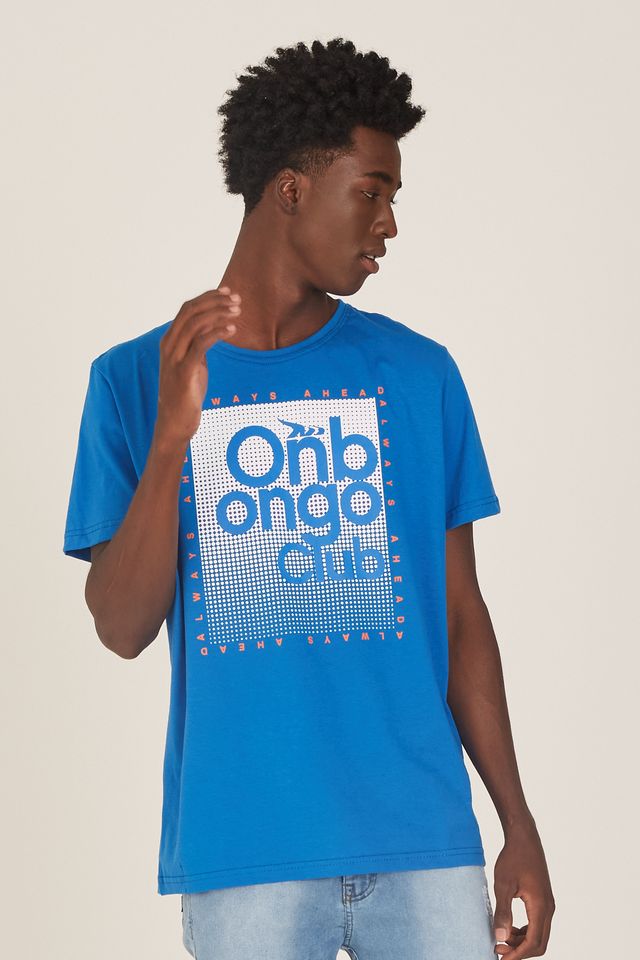 Camiseta-Onbongo-Estampada-Azul