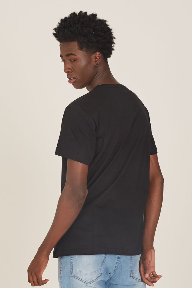 Camiseta-Onbongo-Estampada-Preta