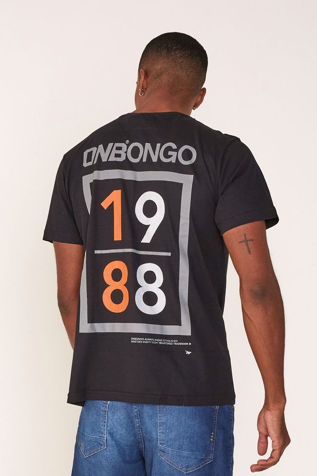 Camiseta-Onbongo-Estampada-Preta