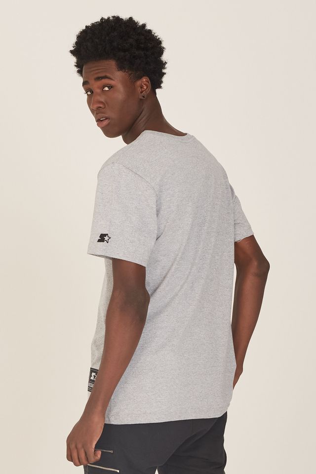 Camiseta-Starter-Estampada-Cinza-Mescla