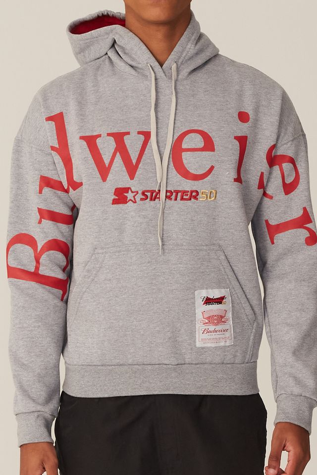 Moletom-Starter-Collab-Budweiser-Gray