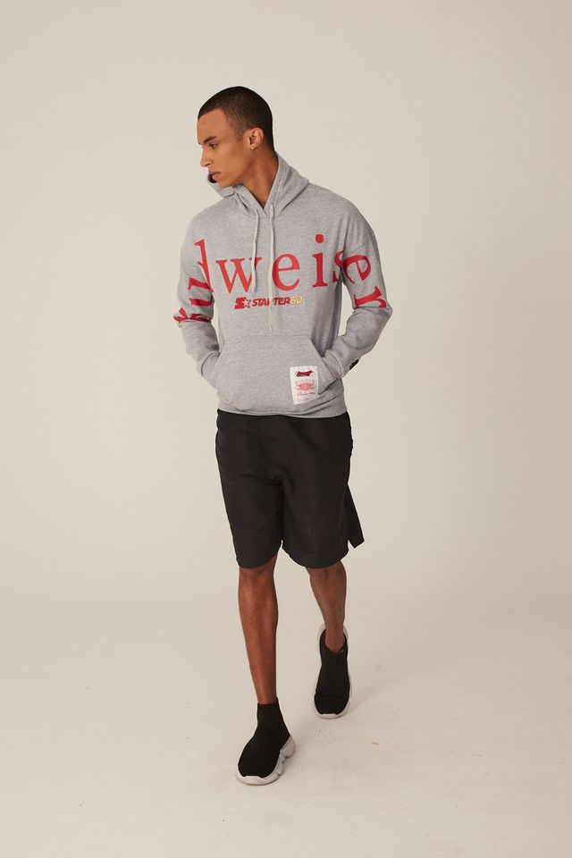 Moletom-Starter-Collab-Budweiser-Gray