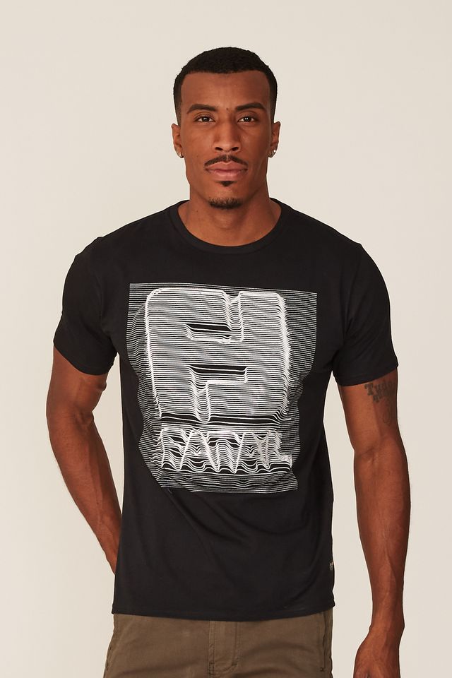 Camiseta-Fatal-Estampada-Preta