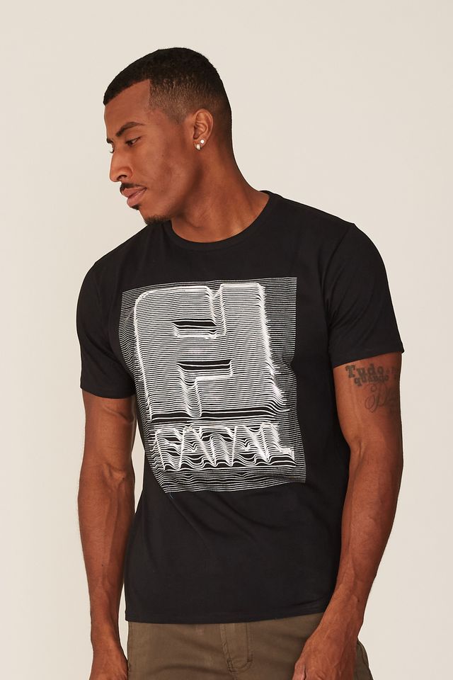 Camiseta-Fatal-Estampada-Preta