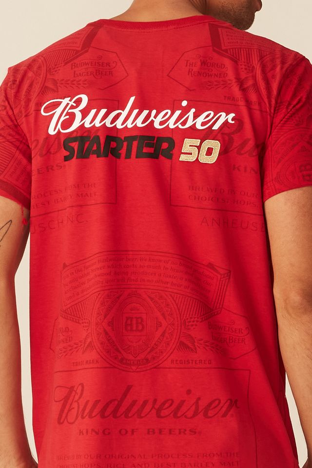 Camiseta-Starter-Collab-Budweiser-Red