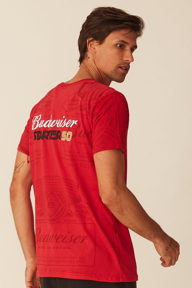 Camiseta-Starter-Collab-Budweiser-Red