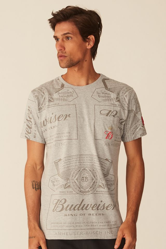 Camiseta-Starter-Collab-Budweiser-Gray Camiseta-Starter-Collab-Budweiser-Gray