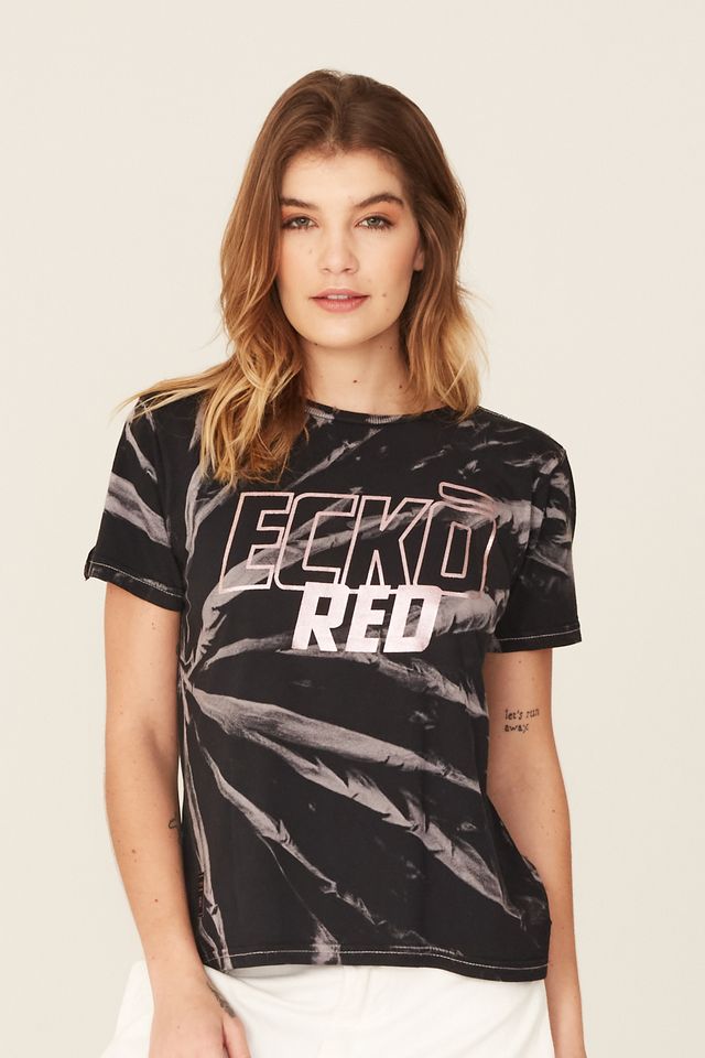 Camiseta-Ecko-Feminina-Especial-Preta Camiseta-Ecko-Feminina-Especial-Preta