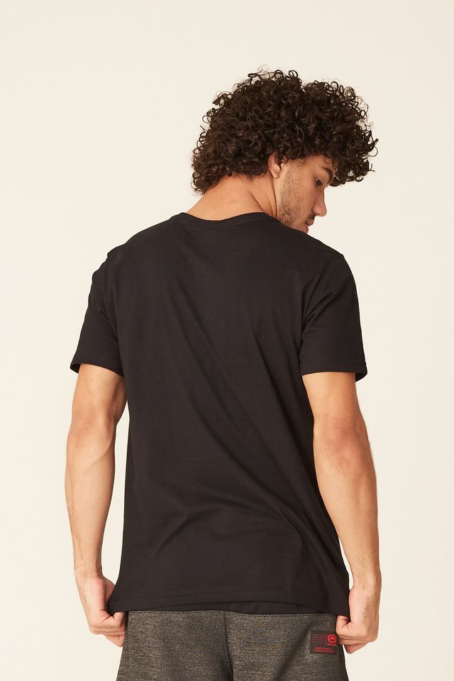 Camiseta-Ecko-Estampada-Preta