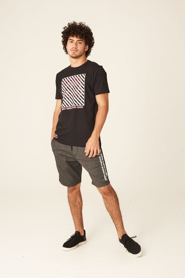 Camiseta-Ecko-Estampada-Preta