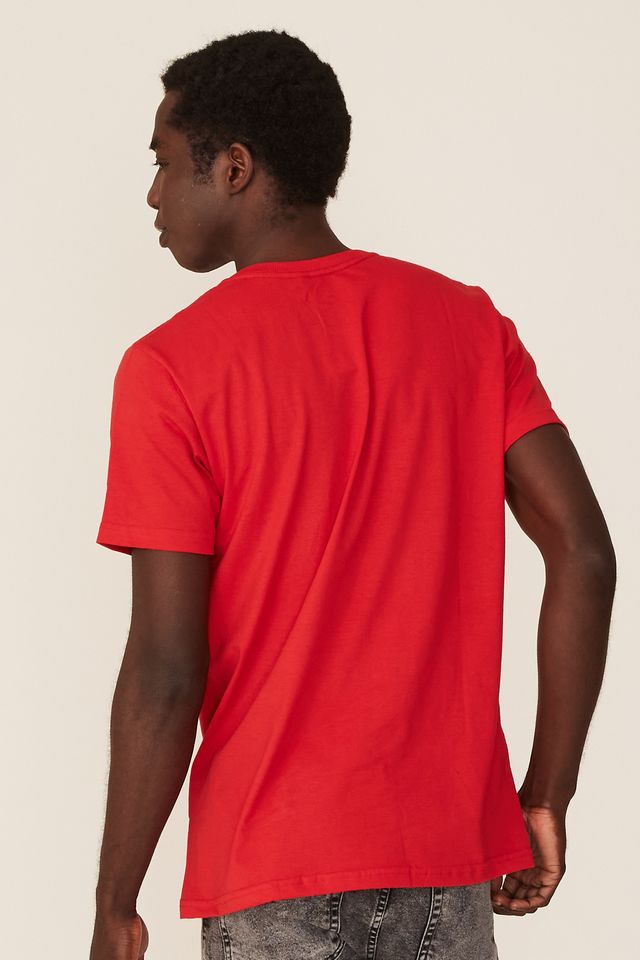Camiseta-NBA-Estampada-Chicago-Bulls-Casual-Vermellha