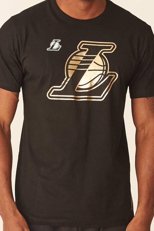 Camiseta-NBA-Especial-Los-Angeles-Lakers-Casual-Preta