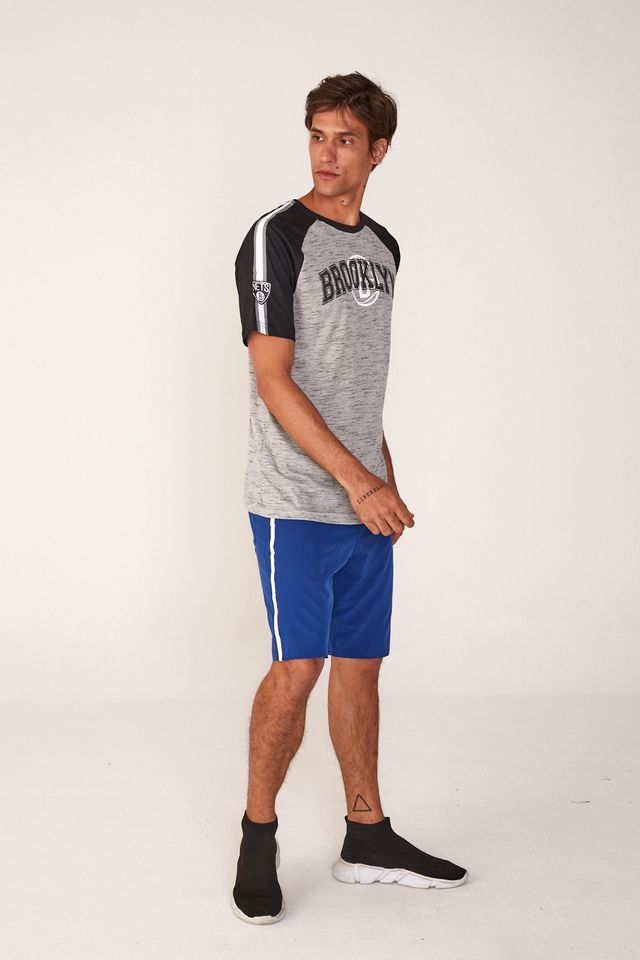 Camiseta-NBA-Especial-Brooklyn-Nets-Casual-Cinza
