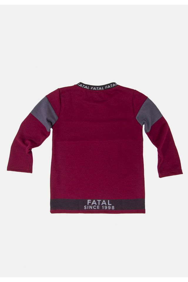 Moletom-Fatal-Infantil-Recortado-Fechado-Gola-Careca-Vinho