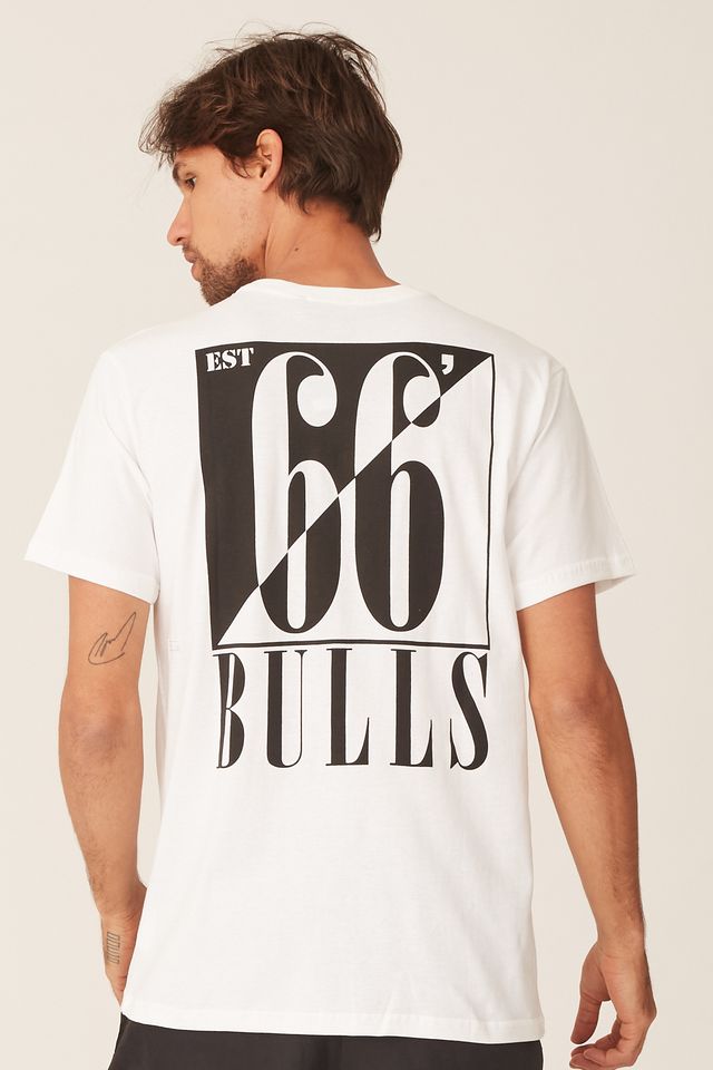 Camiseta-NBA-Estampada-Chicago-Bulls-Casual-Off-White