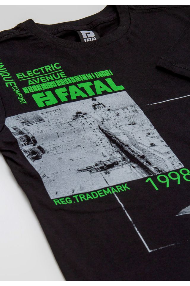 Camiseta-Fatal-Juvenil-Estampada-Preta