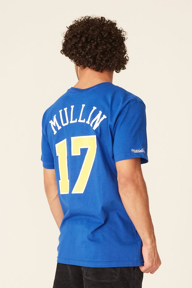 Camiseta-Mitchell---Ness-Estampada-Golden-State-Warriors-Chris-Mullin-Azul Camiseta-Mitchell---Ness-Estampada-Golden-State-Warriors-Chris-Mullin-Azul