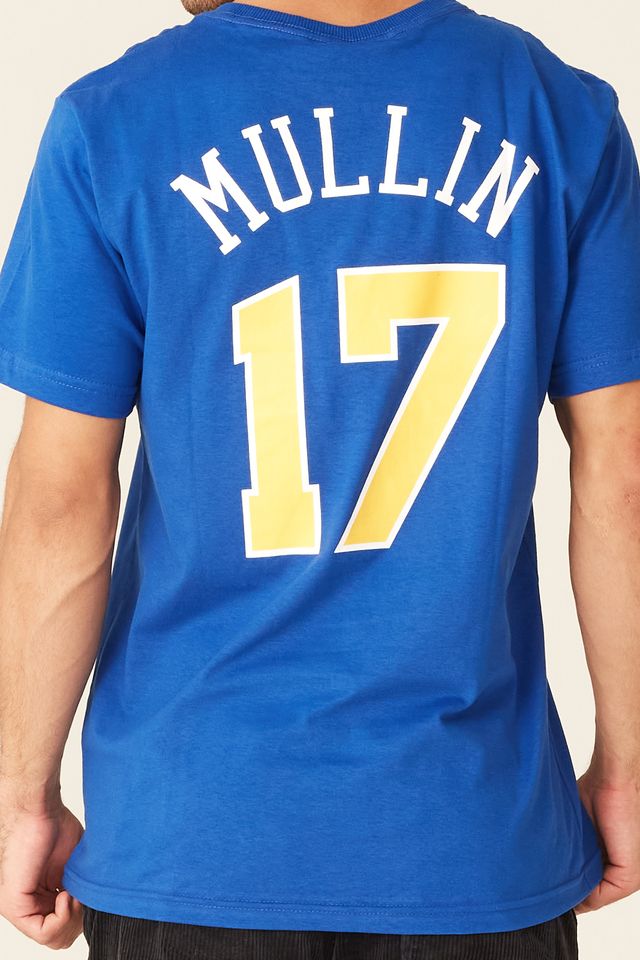 Camiseta-Mitchell---Ness-Estampada-Golden-State-Warriors-Chris-Mullin-Azul Camiseta-Mitchell---Ness-Estampada-Golden-State-Warriors-Chris-Mullin-Azul