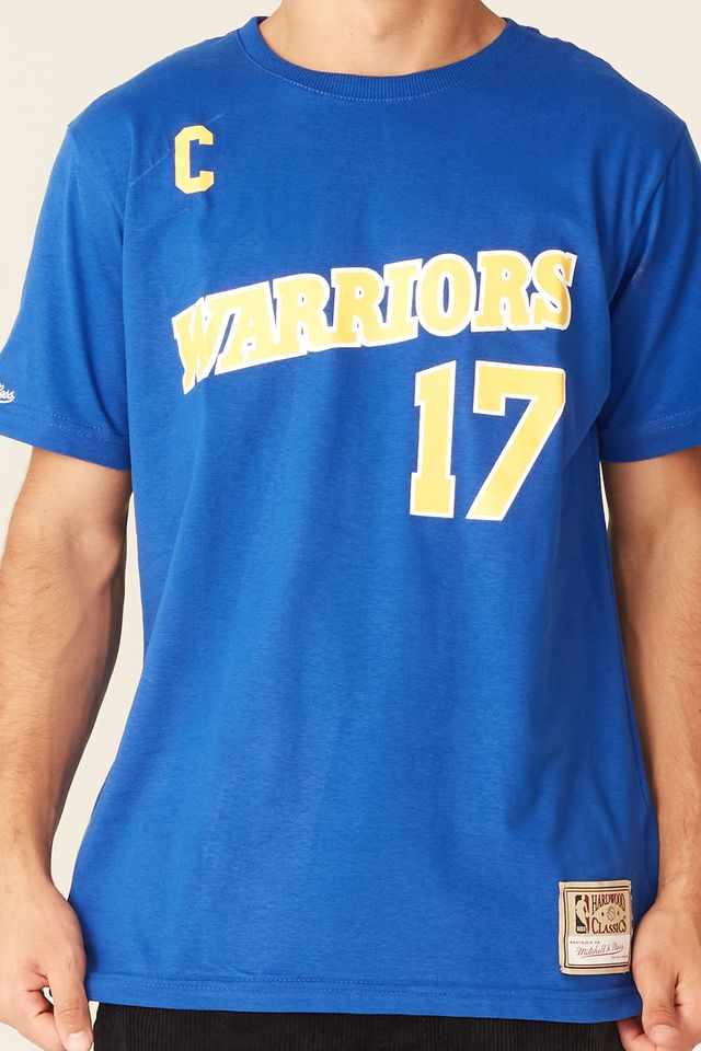 Camiseta-Mitchell---Ness-Estampada-Golden-State-Warriors-Chris-Mullin-Azul Camiseta-Mitchell---Ness-Estampada-Golden-State-Warriors-Chris-Mullin-Azul
