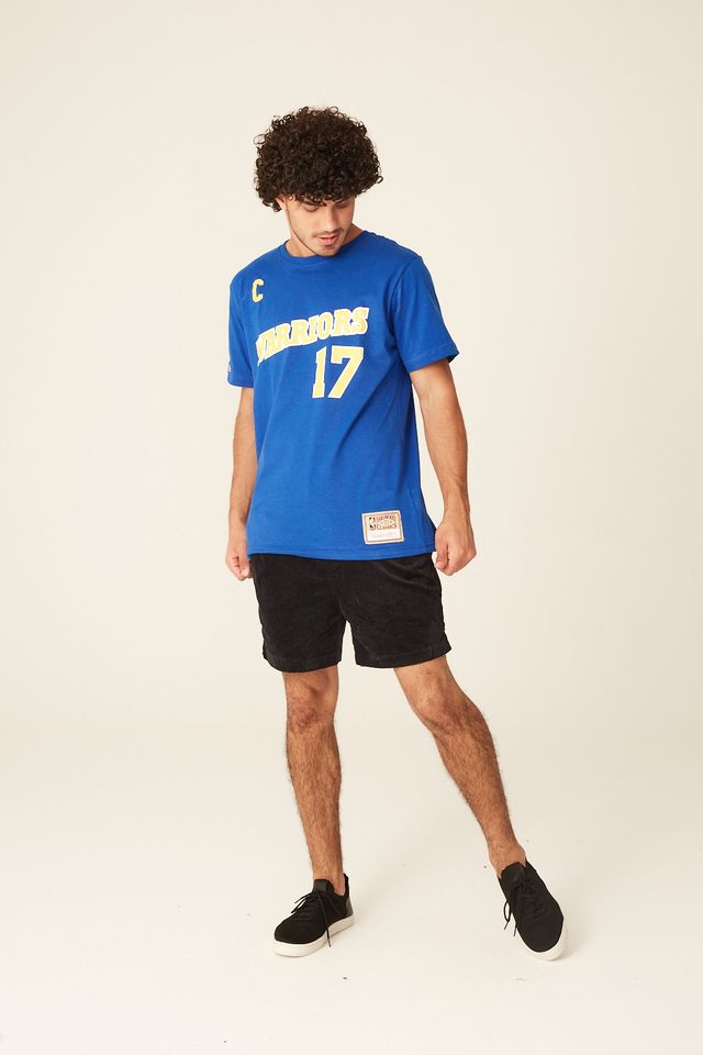 Camiseta-Mitchell---Ness-Estampada-Golden-State-Warriors-Chris-Mullin-Azul Camiseta-Mitchell---Ness-Estampada-Golden-State-Warriors-Chris-Mullin-Azul