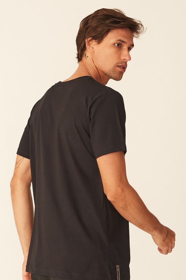 Camiseta-Starter-Estampada-Preta