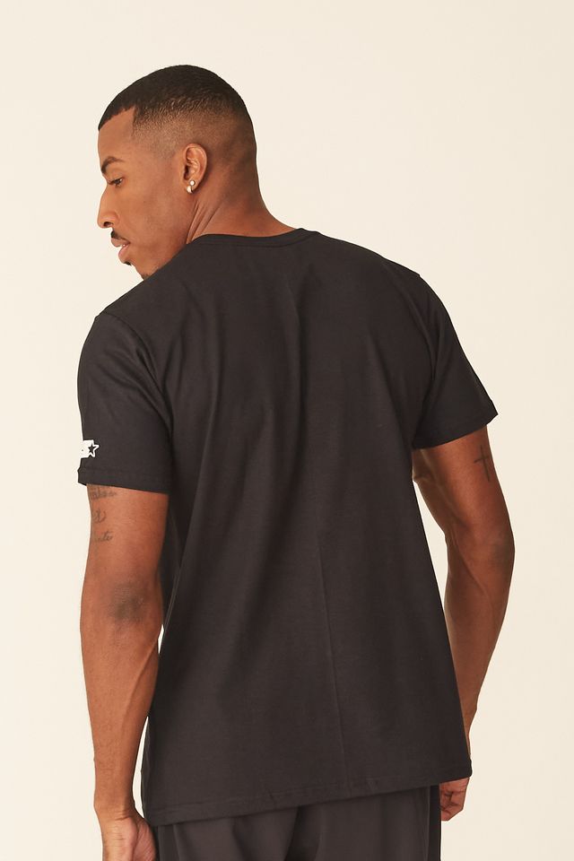Camiseta-Starter-Estampada-Preta