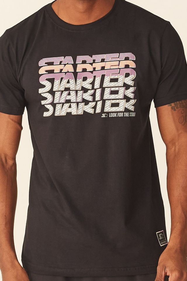 Camiseta-Starter-Estampada-Preta
