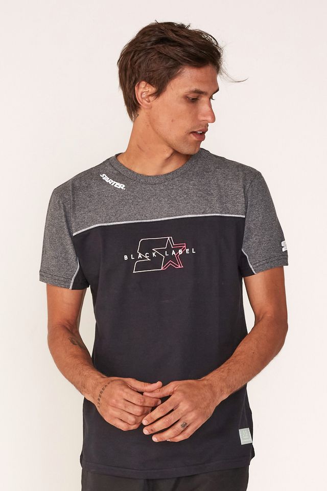 Camiseta-Starter-Especial-Cinza-Mescla-Escuro Camiseta-Starter-Especial-Cinza-Mescla-Escuro