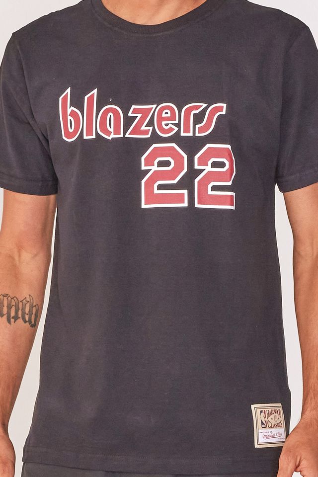 Camiseta-Mitchell---Ness-Especial-Portland-Trail-Blazers-Preta