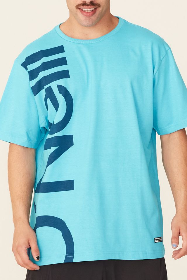 Camiseta-Oneill-Estampada-Big-Logo-Azul-Turquesa