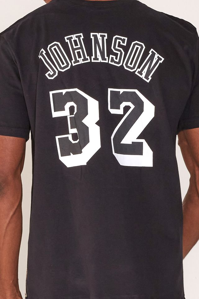 Camiseta-Mitchell---Ness-Especial-Los-Angeles-Lakers-Magic-Johnson-Preta