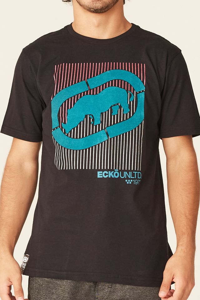 Camiseta-Ecko-Estampada-Rhino-Preta