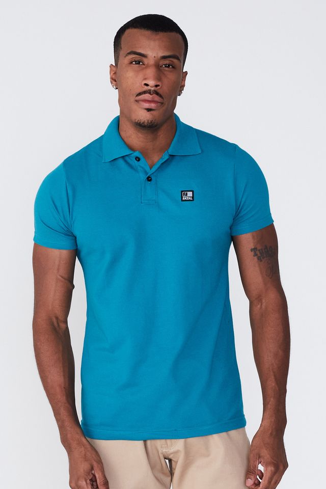 Camisa-Polo-Fatal-Piquet-Fashion-Basic-Verde