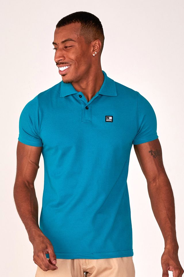 Camisa-Polo-Fatal-Piquet-Fashion-Basic-Verde