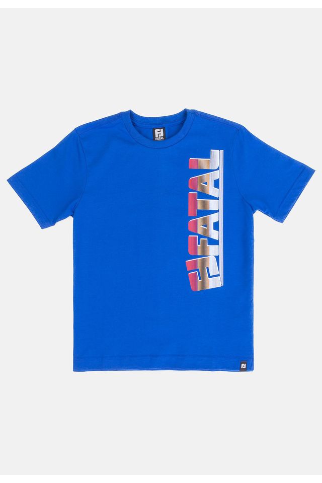 Camiseta-Fatal-Juvenil-Estampada-Azul-Royal