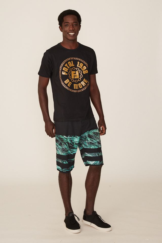 Camiseta-Fatal-Estampada-Preta
